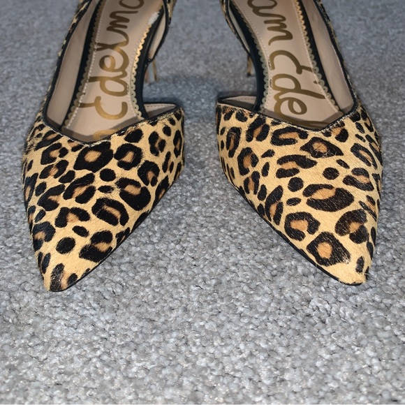 Sam Edelman Jaina Leopard Print Heels Size 8.5 - Picture 3 of 10